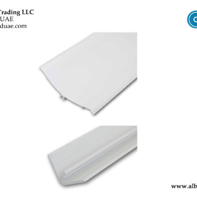 Large PVC Rounded Corner Profile with PVC 40x40mm L-Backing Profile