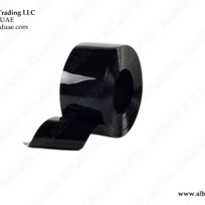 OPAQUE BLACK PVC STRIP CURTAIN ROLL 200X2mm