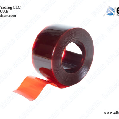 TRANSPARENT RED PVC CURTAIN ROLL 200x2mm